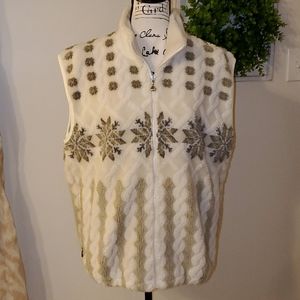 Duffel Outdoor Winter Snowflake Vest Sz M